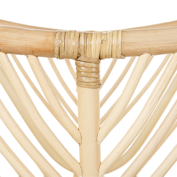 Culla in rattan naturale 87 x 55 x 92 cm Cestino per bambini con cuscino Decorazione Accessorio Boho Rustico