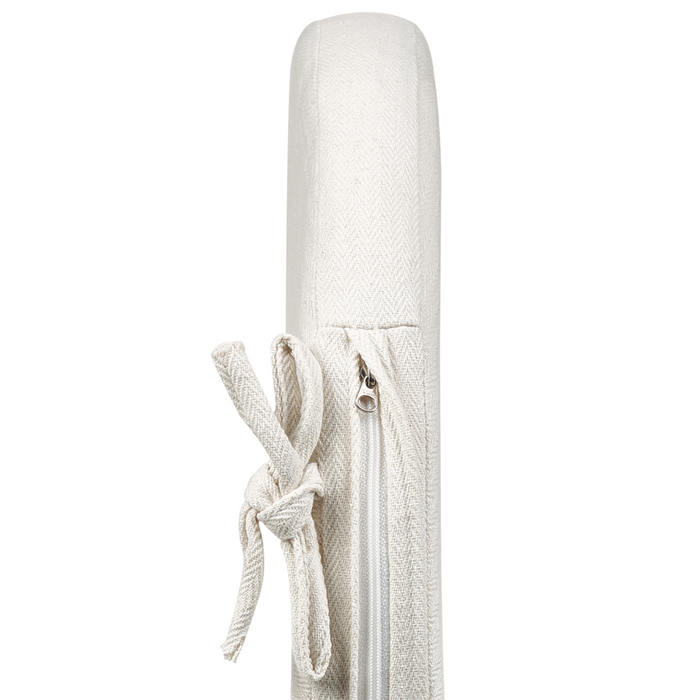 Sedia peacock poltrona in rattan beige cuscino cotone per sedile giardino esterno interno boho