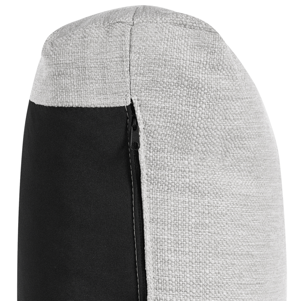 Divano in tessuto Grigio chiaro imbottito in poliestere 3 posti con cuscini decorativi Divano da soggiorno