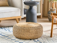 Pouf alghe naturali giacinto d'acqua 40 cm Ottomano stile boho soggiorno camera da letto