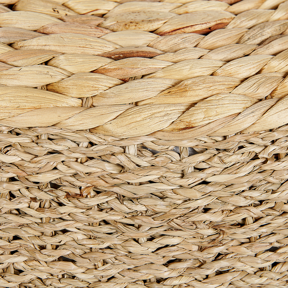 Pouf alghe naturali giacinto d'acqua 40 cm Ottomano stile boho soggiorno camera da letto