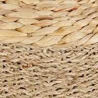 Pouf alghe naturali giacinto d'acqua 40 cm Ottomano stile boho soggiorno camera da letto