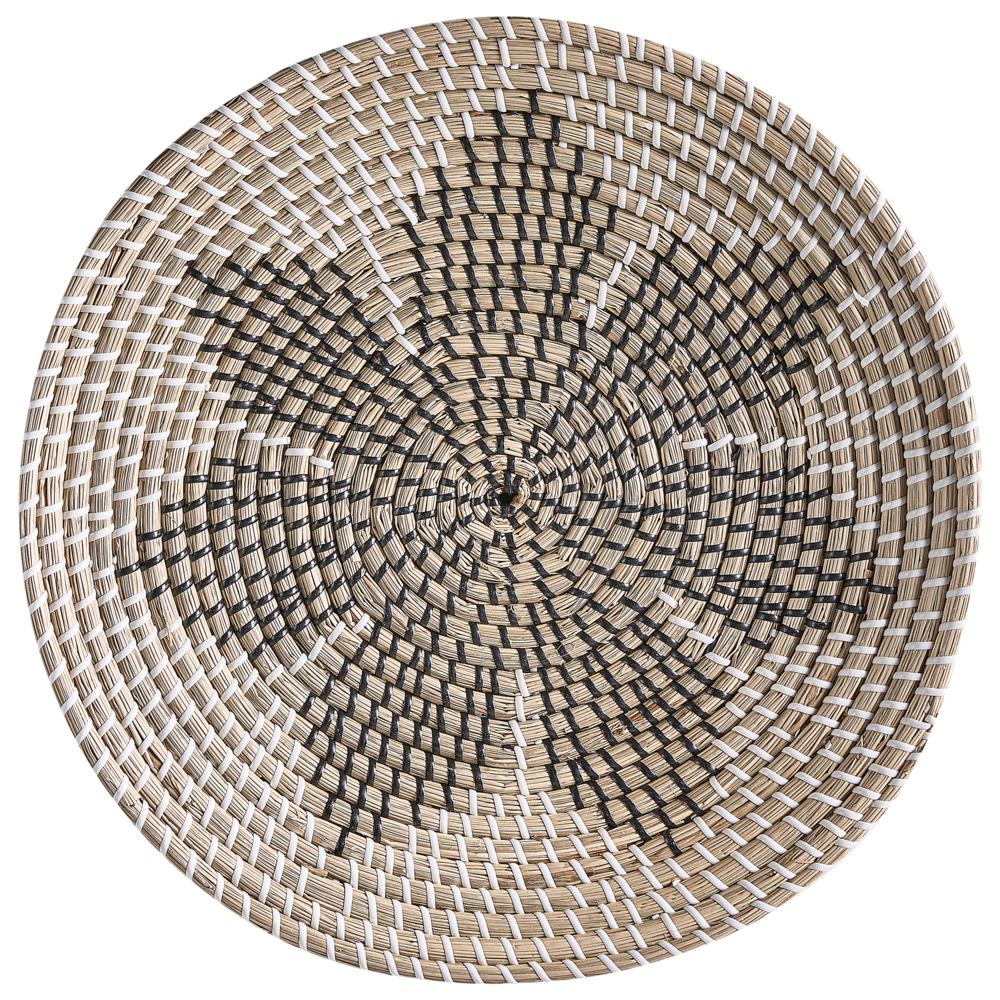 Set di 3 decorazioni da muro alghe naturali fatte a mano in alghe naturali in stile africano