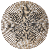 Set di 3 decorazioni da muro alghe naturali fatte a mano in alghe naturali in stile africano