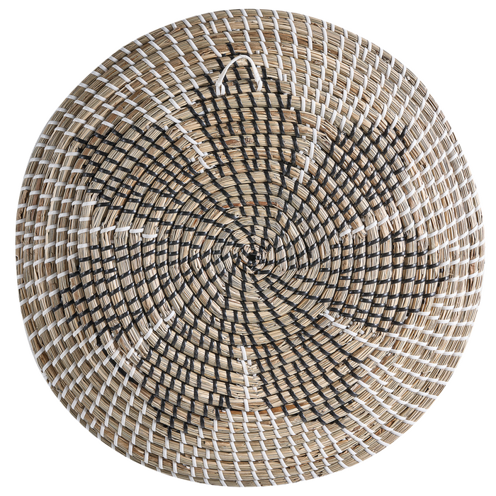 Set di 3 decorazioni da muro alghe naturali fatte a mano in alghe naturali in stile africano