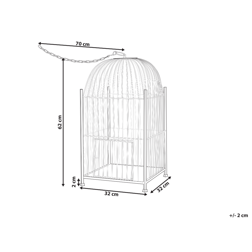 Lanterna decorativa in metallo dorato a forma di gabbia da appendere decorazione moderna