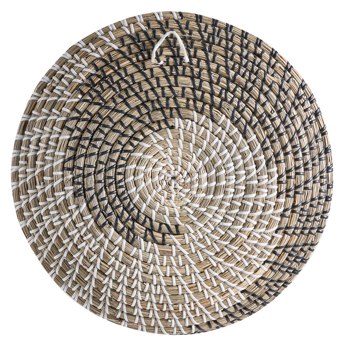 Set di 3 decorazioni da muro alghe naturali fatte a mano in alghe naturali in stile africano