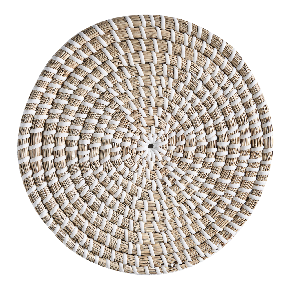 Set di 3 decorazioni da muro alghe naturali fatte a mano in alghe naturali in stile africano