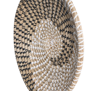 Set di 3 decorazioni da muro alghe naturali fatte a mano in alghe naturali in stile africano