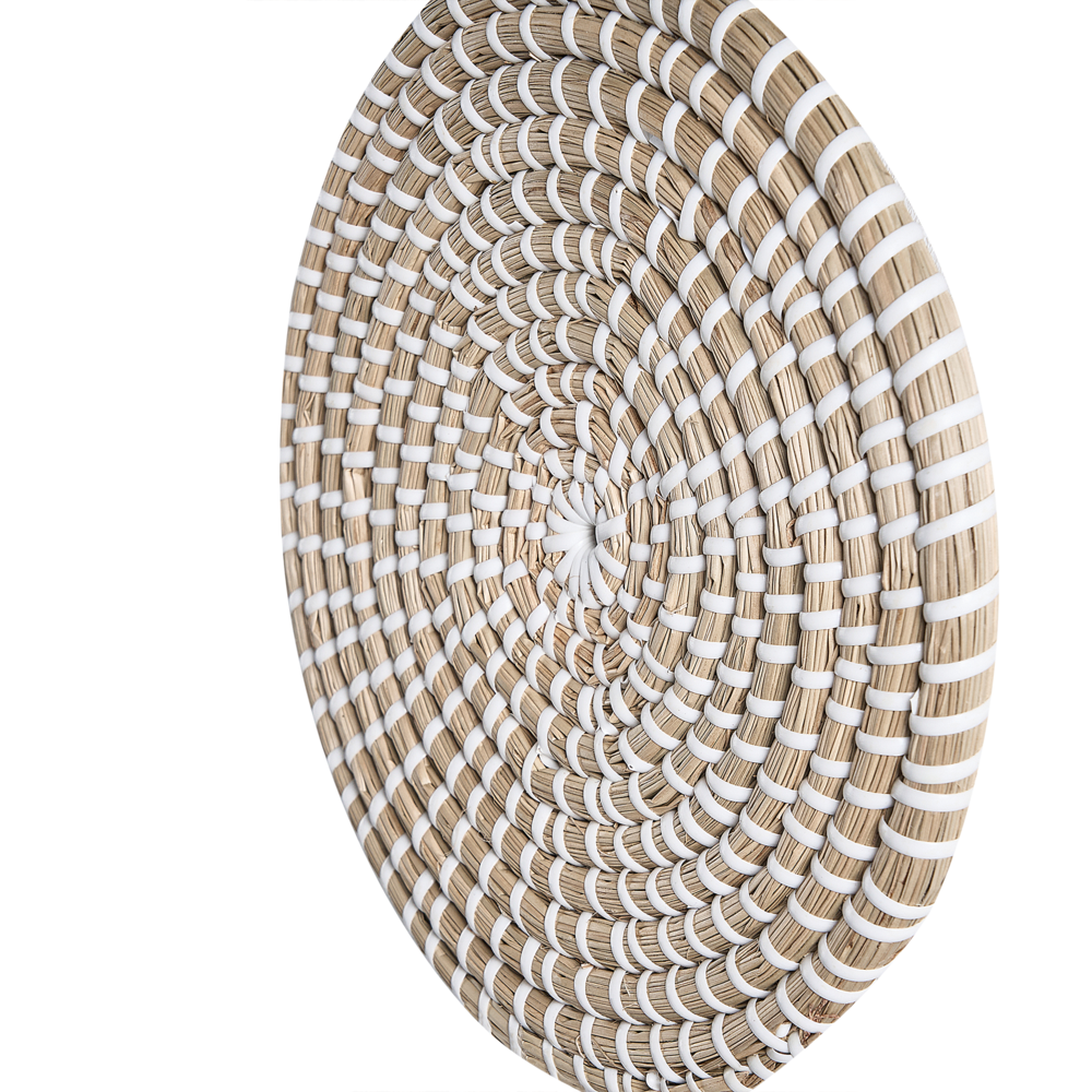 Set di 3 decorazioni da muro alghe naturali fatte a mano in alghe naturali in stile africano