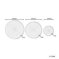 Set di 3 decorazioni da muro alghe naturali fatte a mano in alghe naturali in stile africano
