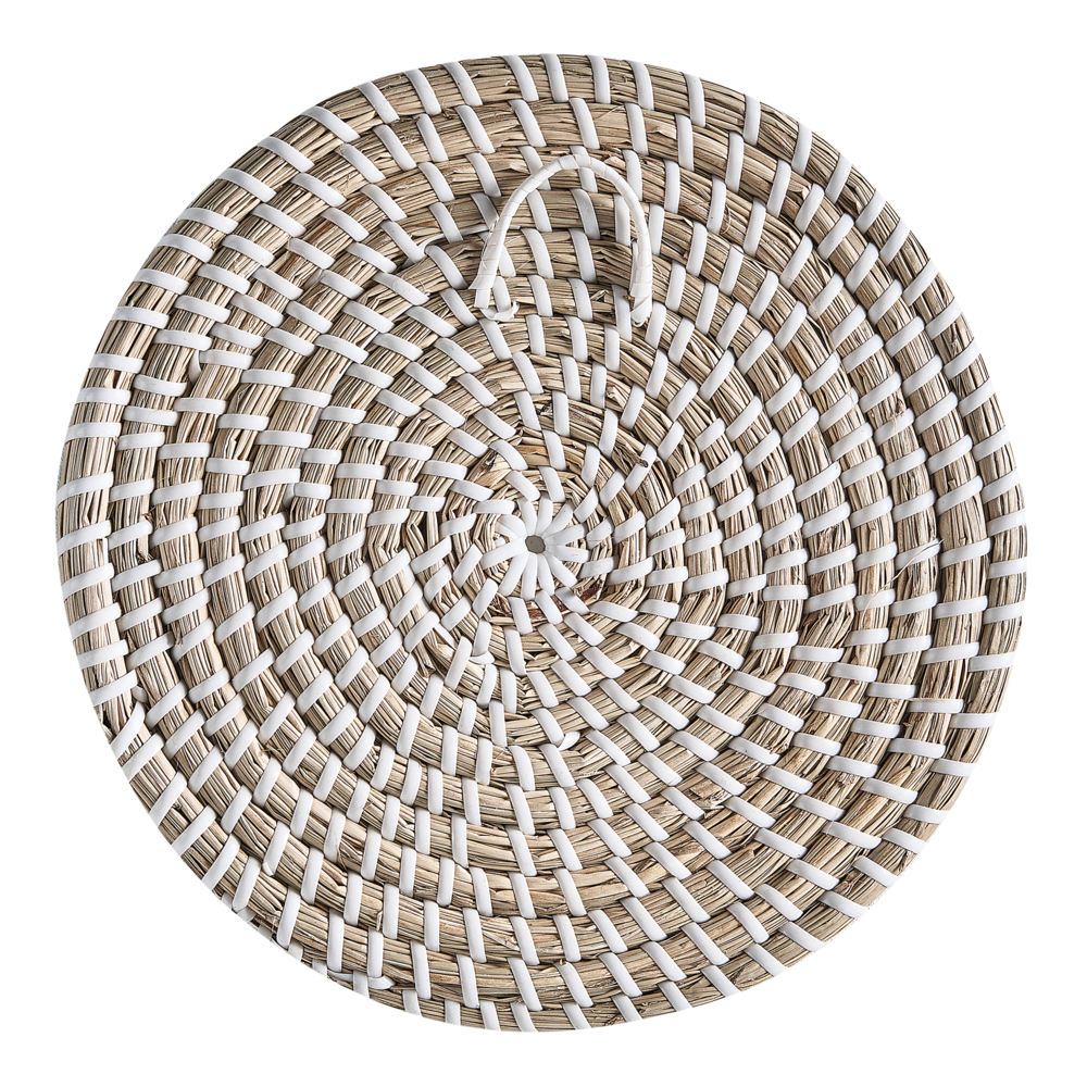 Set di 3 decorazioni da muro alghe naturali fatte a mano in alghe naturali in stile africano