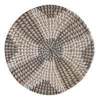 Set di 4 decorazioni da parete in alghe naturali in alghe marine fatte a mano in stile africano