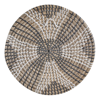 Set di 4 decorazioni da parete in alghe naturali in alghe marine fatte a mano in stile africano