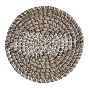 Set di 4 decorazioni da parete in alghe naturali in alghe marine fatte a mano in stile africano