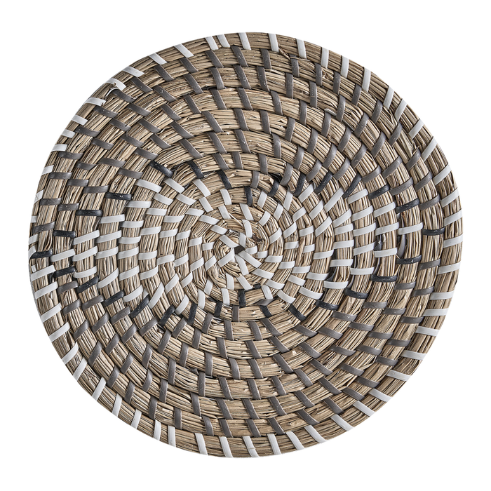 Set di 4 decorazioni da parete in alghe naturali in alghe marine fatte a mano in stile africano