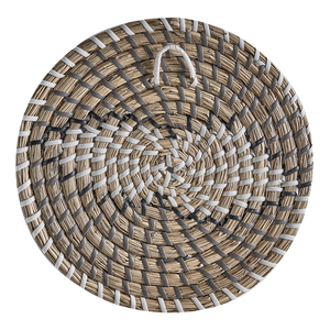 Set di 4 decorazioni da parete in alghe naturali in alghe marine fatte a mano in stile africano