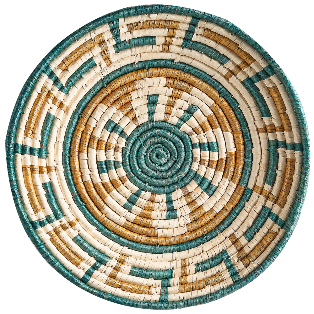 Set di 6 decorazioni in alghe naturali con decorazioni da parete in stile africano