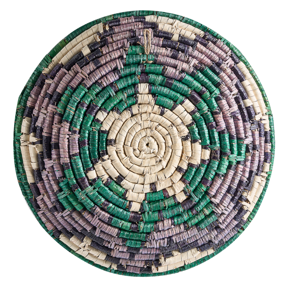 Set di 6 decorazioni in alghe naturali con decorazioni da parete in stile africano