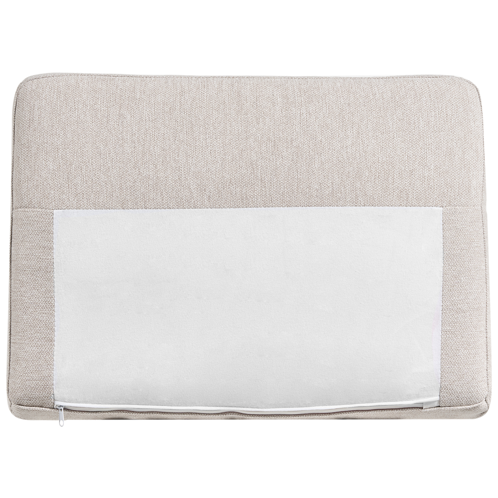 Divano angolare sinistro in poliestere beige Divano a 4 posti imbottito con gambe in metallo, tessuto e schienale imbottito, moderno e minimalista