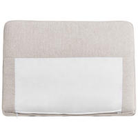 Divano angolare sinistro in poliestere beige Divano a 4 posti imbottito con gambe in metallo, tessuto e schienale imbottito, moderno e minimalista