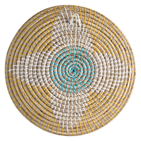 Set di 6 decorazioni in alghe naturali con decorazioni da parete in stile africano