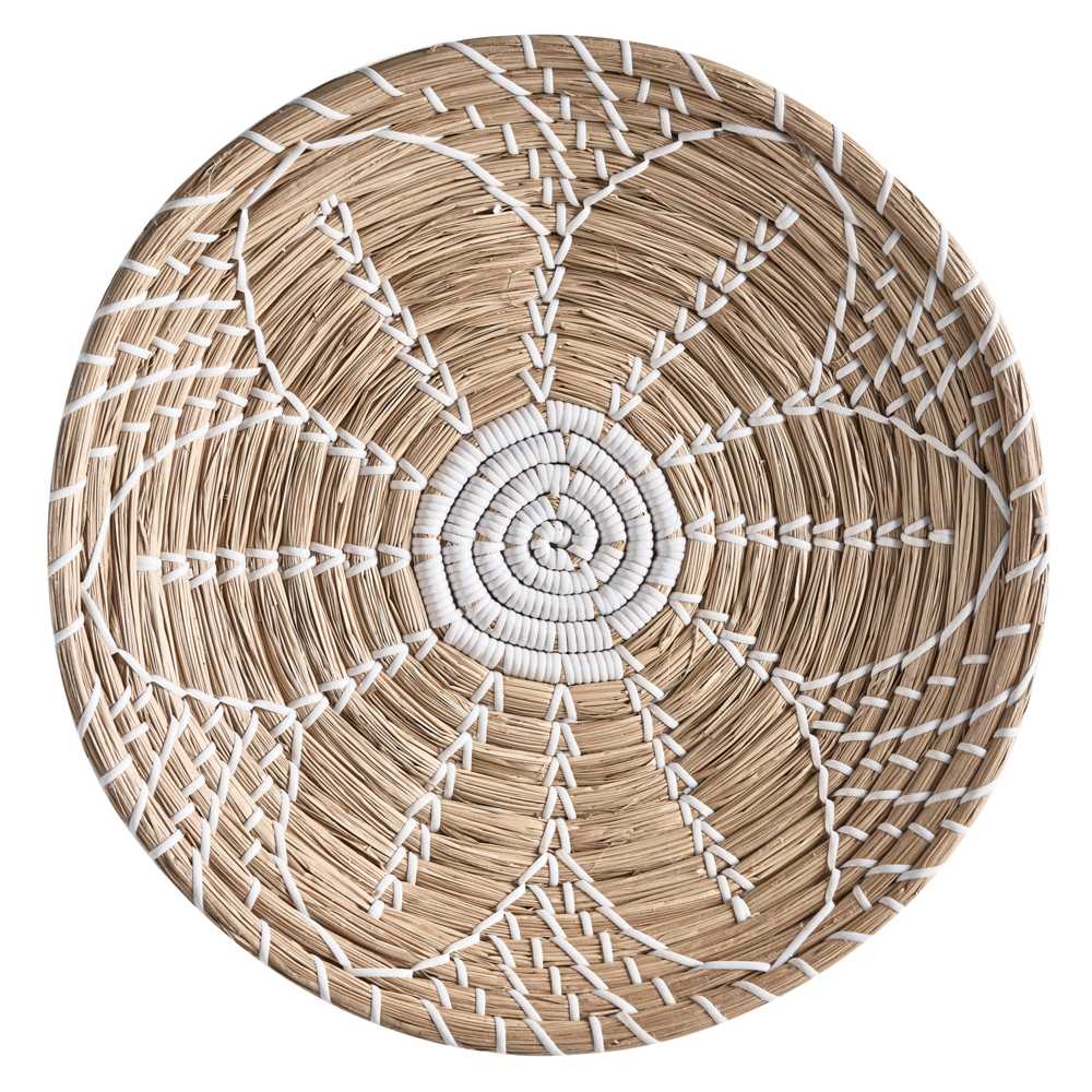 Set di 6 decorazioni in alghe naturali con decorazioni da parete in stile africano