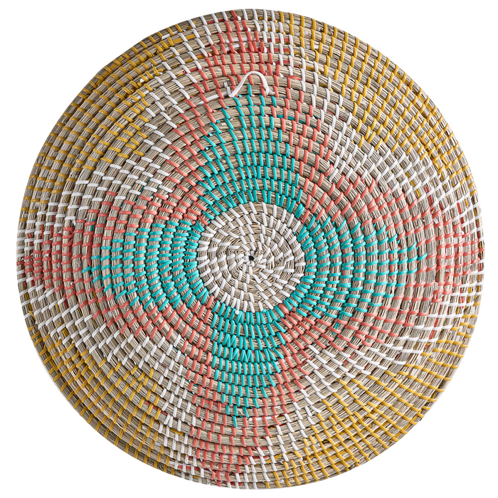 Set di 5 decorazioni da muro in alghe naturali fatte a mano con decorazioni da parete in stile africano