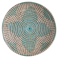 Set di 5 decorazioni da muro in alghe naturali fatte a mano con decorazioni da parete in stile africano