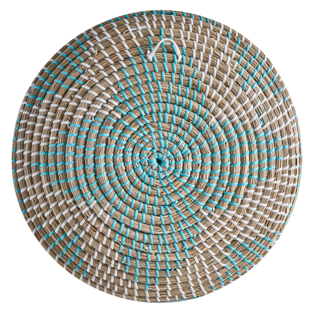 Set di 5 decorazioni da muro in alghe naturali fatte a mano con decorazioni da parete in stile africano