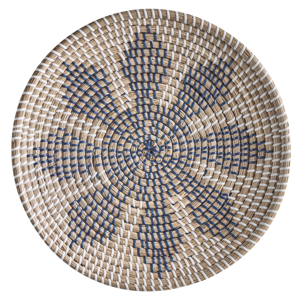 Set di 5 decorazioni da muro in alghe naturali fatte a mano con decorazioni da parete in stile africano