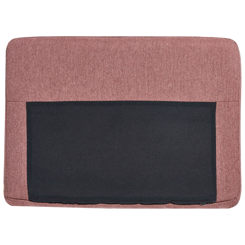 Divano angolare sinistro in poliestere rosa Divano a 4 posti imbottito con gambe in metallo, tessuto e schienale imbottito, moderno e minimalista