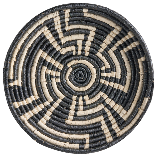 Set di 6 decorazioni murali in alga marina intrecciati a mano multicolore accessori stile boho originale