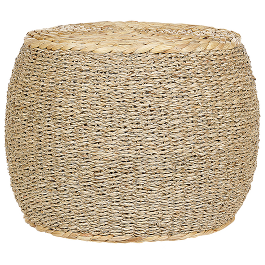 Pouf Light Seagrass  ⌀ 40 cm Sgabello con imbottitura in polistirolo stile boho
