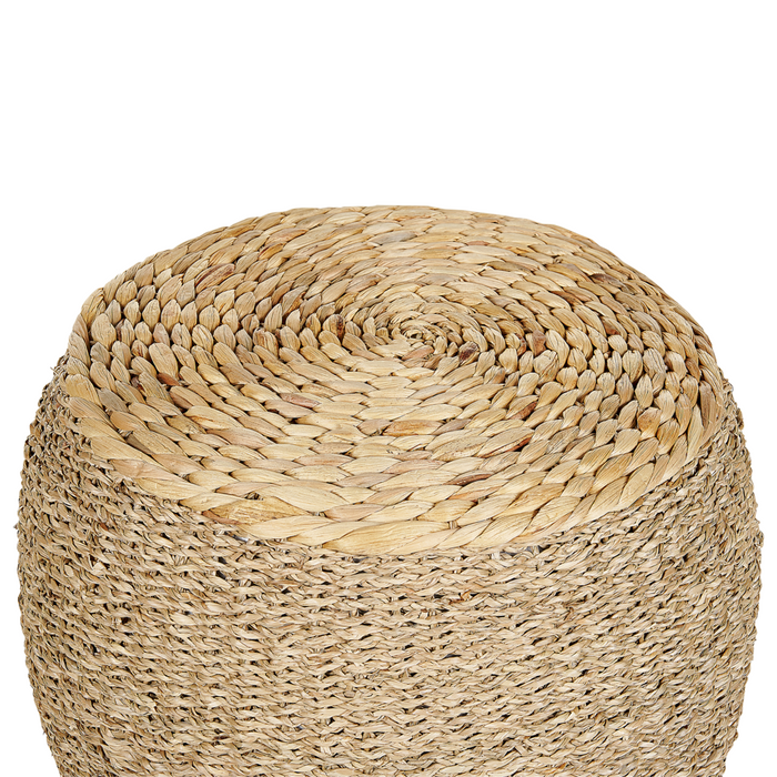 Pouf Light Seagrass  ⌀ 40 cm Sgabello con imbottitura in polistirolo stile boho