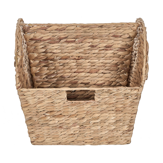 Portariviste naturale in giacinto d'acqua Portagiornali Contenitore Cestino Box Boho Design Home Decor