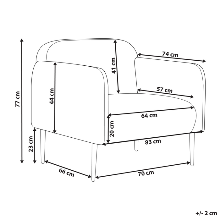 Poltrona in tessuto di lino beige chiaro e nero Gambe in metallo  Sedia imbottita Morbido stile retrò Art Decor Soggiorno