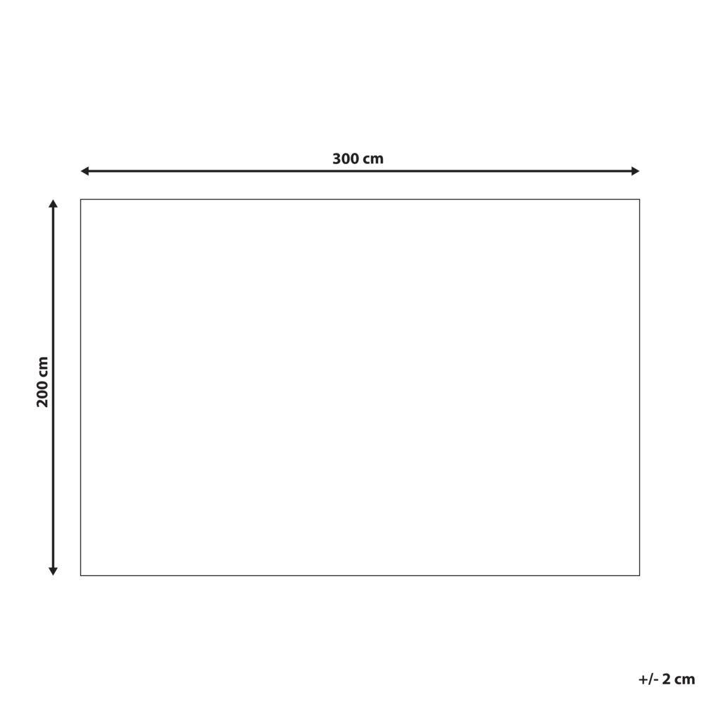 Tappeto Runner in iuta nero 200 x 300 cm rettangolare con nappe decorative intrecciate a mano in stile bohémien.