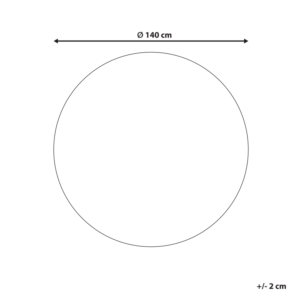 Tappeto Beige e Verde Juta ø 140 cm Rotondo Tessuto a mano Stile Boho Corridoio Soggiorno Camera da letto