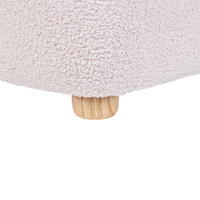 Sedia per animali Rosa Bouclé Imbottita con braccioli Sedile per cameretta per bambini Design moderno Forma di unicorno