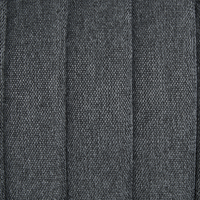 Divano Grigio Scuro Poliestere Imbottito a 3 Posti Divano Moderno Stile Soggiorno Braccioli larghi Schienale imbottito