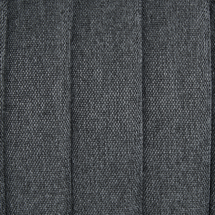 Divano Grigio Scuro Poliestere Imbottito a 3 Posti Divano Moderno Stile Soggiorno Braccioli larghi Schienale imbottito