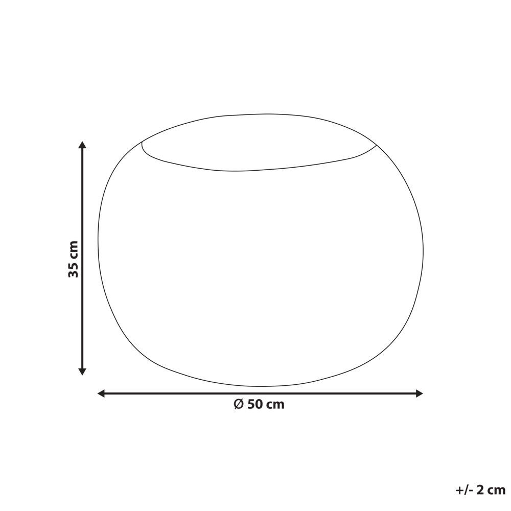 Pouf Bianco Lana EPS Riempimento Rotondo ø 50 cm Ottomano Intrecciato a mano Stile Boho