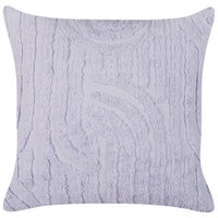 Set di 2 cuscini decorativi in cotone viola imbottitura in poliestere 45 x 45 cm motivo astratto quadrato moderno accessorio per la casa soggiorno camera da letto