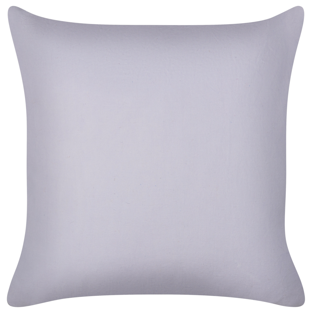 Set di 2 cuscini decorativi in cotone viola imbottitura in poliestere 45 x 45 cm motivo astratto quadrato moderno accessorio per la casa soggiorno camera da letto