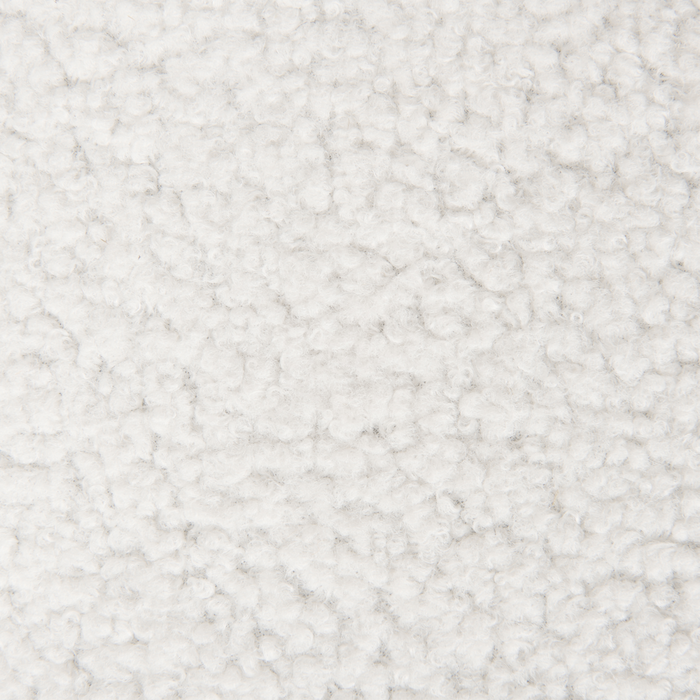 Poltrona da salotto Rivestimento in bouclé bianco Solida sedia da club moderna con braccioli Gambe in legno