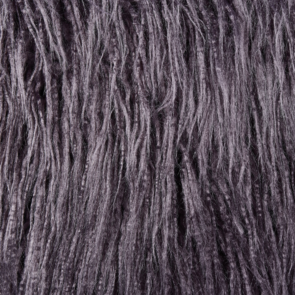 Set di 2 cuscini da lancio in ecopelliccia grigio scuro 45 x 45 cm Morbidi e soffici cuscini sparsi