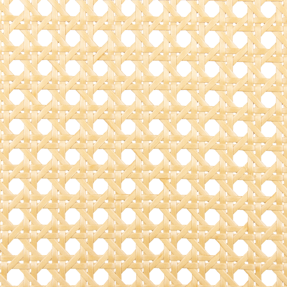 Set di 2 sedie da pranzo con seduta in tessuto e struttura in metallo nero effetto legno con intreccio viennese stile retrò soggiorno