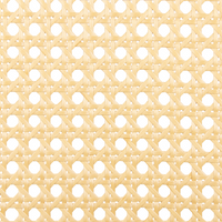 Set di 2 sedie da pranzo con seduta in tessuto e struttura in metallo nero effetto legno con intreccio viennese stile retrò soggiorno