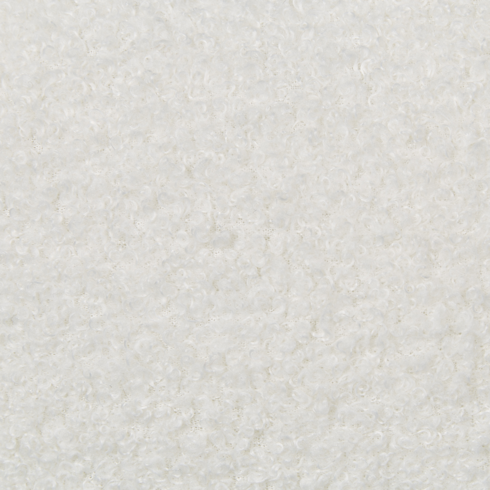 Set di 2 cuscini a forma di lettera in tessuto orsacchiotto bianco XO